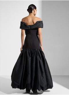 Namshi x Off Shouldered Mermaid Cut Dress  - Image 2