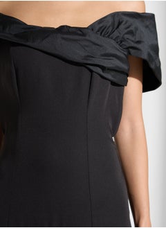 Namshi x Off Shouldered Mermaid Cut Dress  - Image 4
