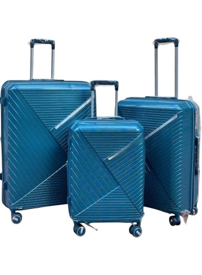 3-Piece Expandable Travel Luggage Set with Spinner Wheels, Durable Hard Shell Suitcases with TSA Lock and Silent Wheels (20/24/28 Inch)