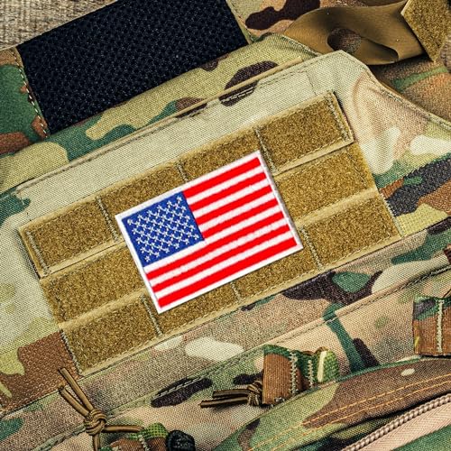 Laughing Lizards American Flag Tactical Patch (2-Pack) | Hook & Loop 2x3 USA Flag Military Patch, Tactical Patches for Backpacks, Hats, Bags, and Equipment - Image 4