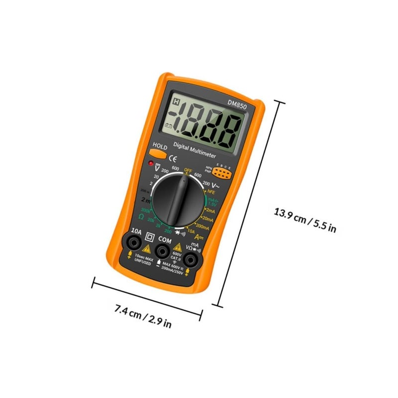 Digital Multimeter Tester Auto Electrical Resistance Measurement Portable Handheld Device with Kickstand - Image 3