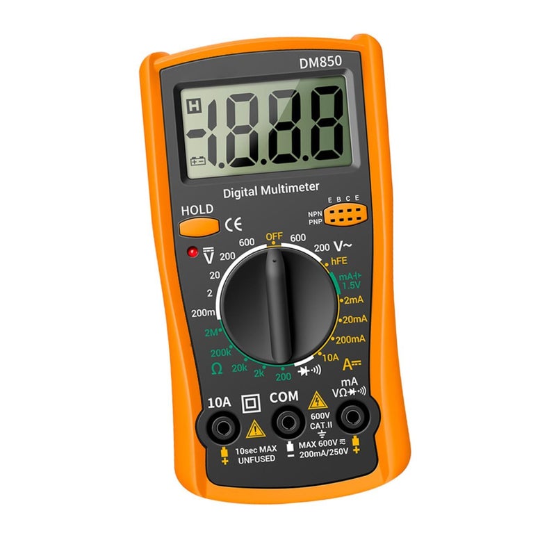 Digital Multimeter Tester Auto Electrical Resistance Measurement Portable Handheld Device with Kickstand - Image 2
