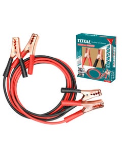 TOTAL TOTAL Booster Cable 200A - 2.5m Copper Coated Aluminum Jumper Cables for Car Battery Jump Start, Clamp Size 15.6x9.1cm, For Emission ≤1.8L Cars  - Image 1