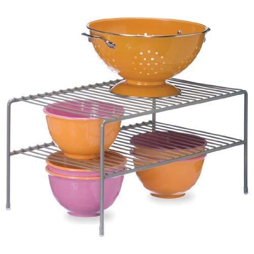 INDIAN DECOR Double Cabinet Kitchen Organizer Shelf Black Large - Image 2