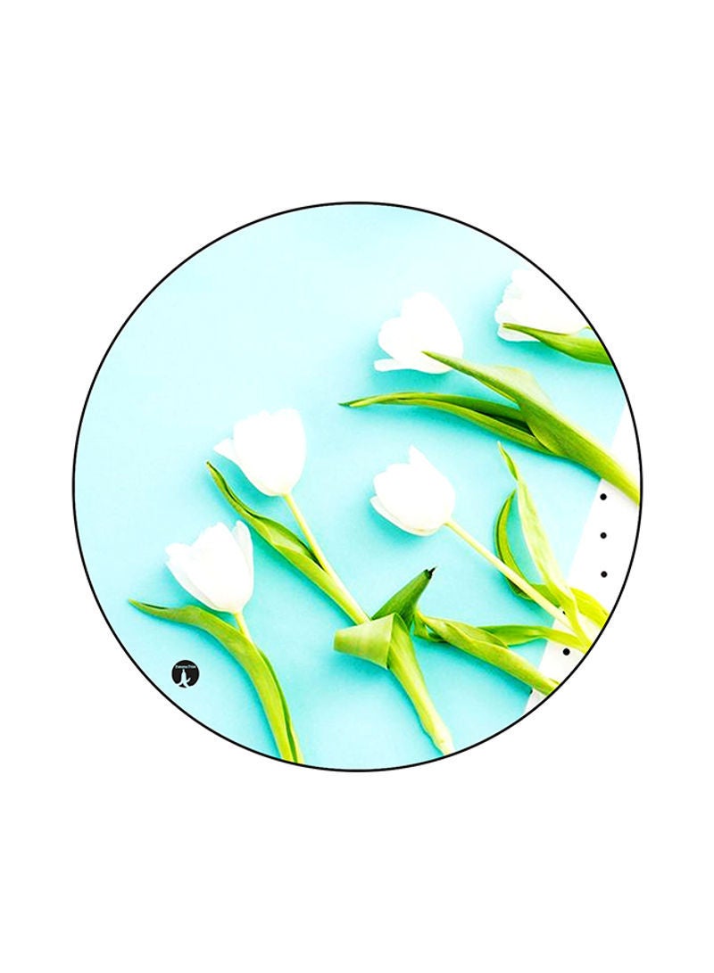 RKN Flowers Mouse Pad Blue