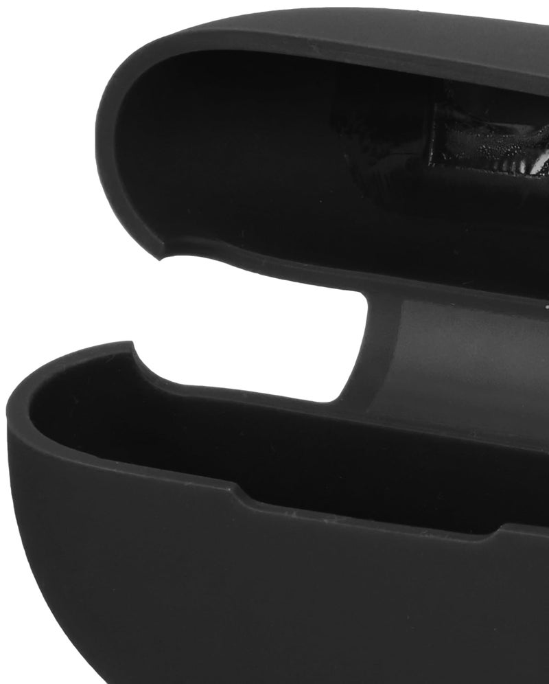 KACA Protective Shockproof Silicone Cover Case with Buckle Compatible with Realme Buds Air 5 (Black) - Image 4