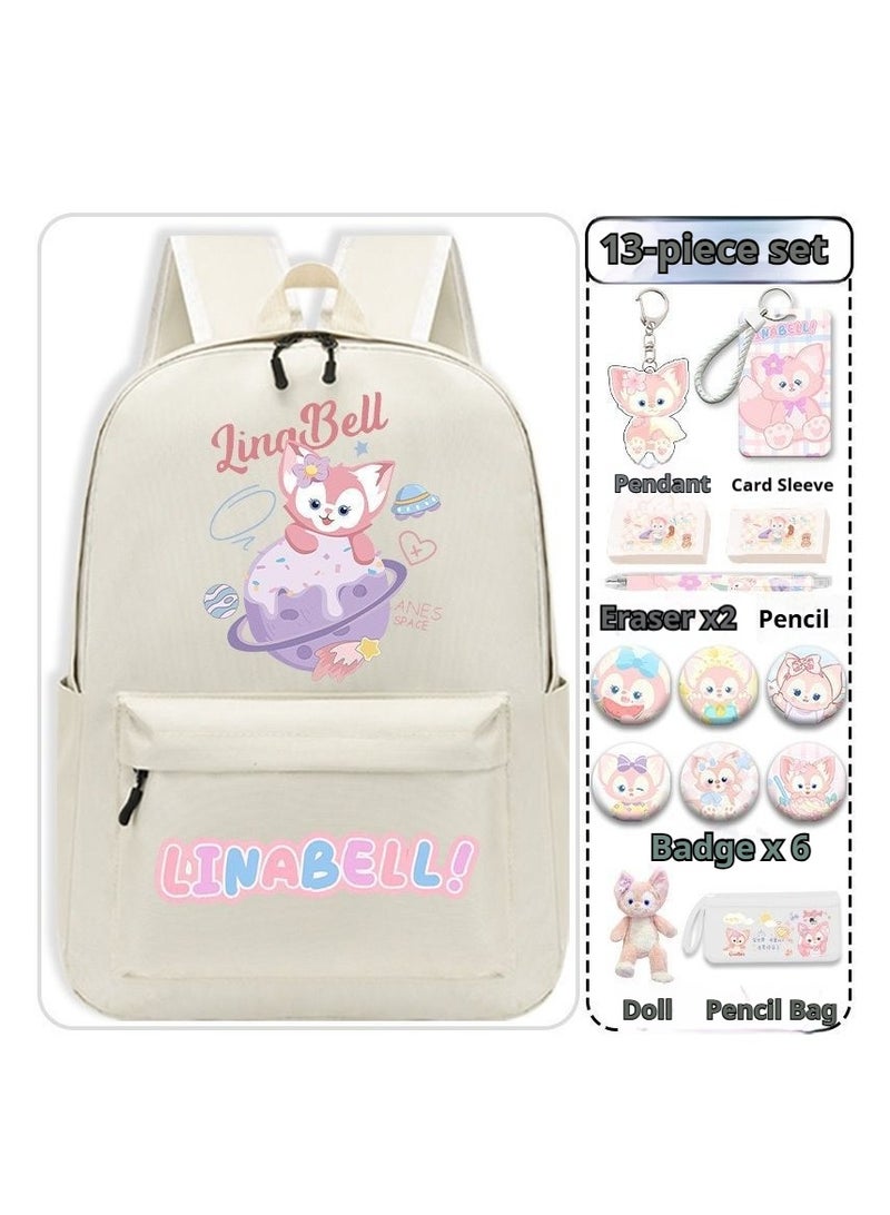 general 14-Piece Cartoon Lina Bell Backpack Set - Image 1
