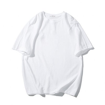 Heavy Japanese Style Vintage Washed Old Summer Denim Shorts Light Color Loose Straight Pants Elavant Waist Pants Five-quarter sleeve white 