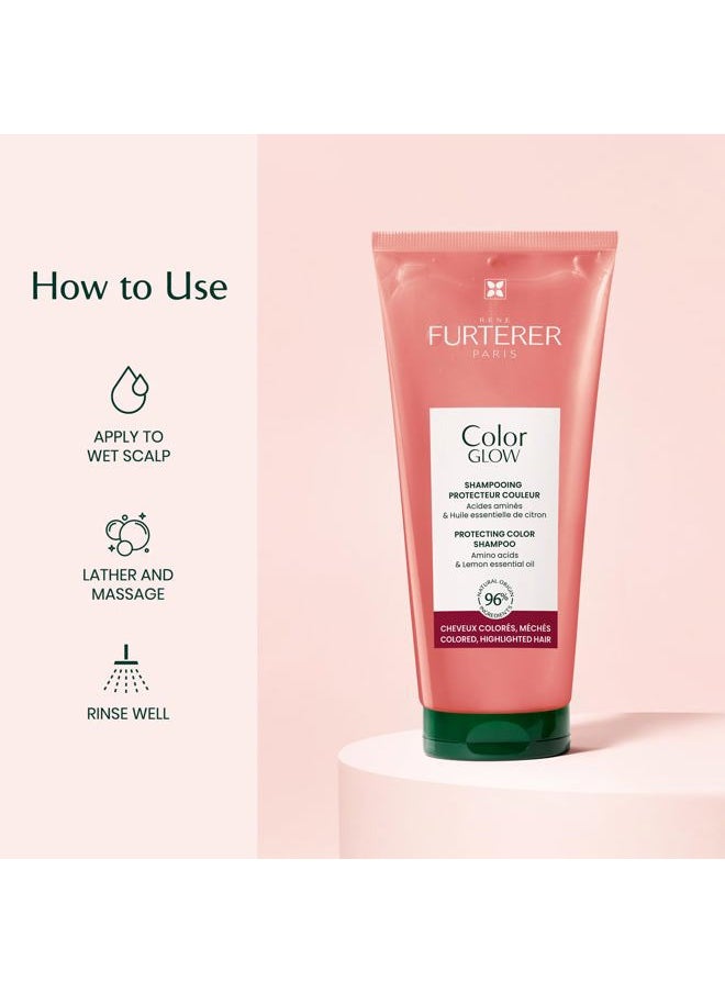 Rene Furterer Color Glow Protecting Color Shampoo - Amino Acids & Lemon Essential Oil 16.9 fl oz.  - Image 4