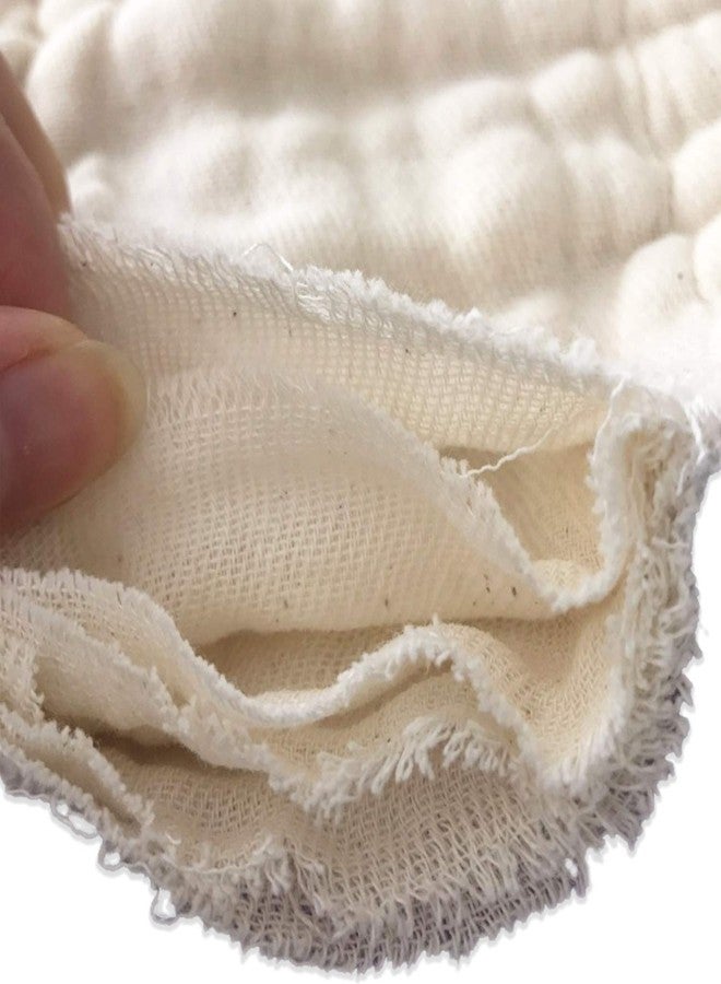 Bembika Cloth Diaper Insert, Reusable Washable Unbleached Prefold Diaper Nappy Liner for Baby Cloth Diapers (Set of 2) (Prefold Cotton) - Image 2