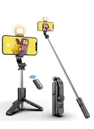 Selfie Stick,Extendable Selfie Stick Tripod，With wireless remote control and fill light，Compact Size & Lightweight with All Cell Phone - pzsku/Z9AF212907488D4B341F7Z/45/_/1706511330/ae2d16d7-655e-46a8-87b4-360aafd64495