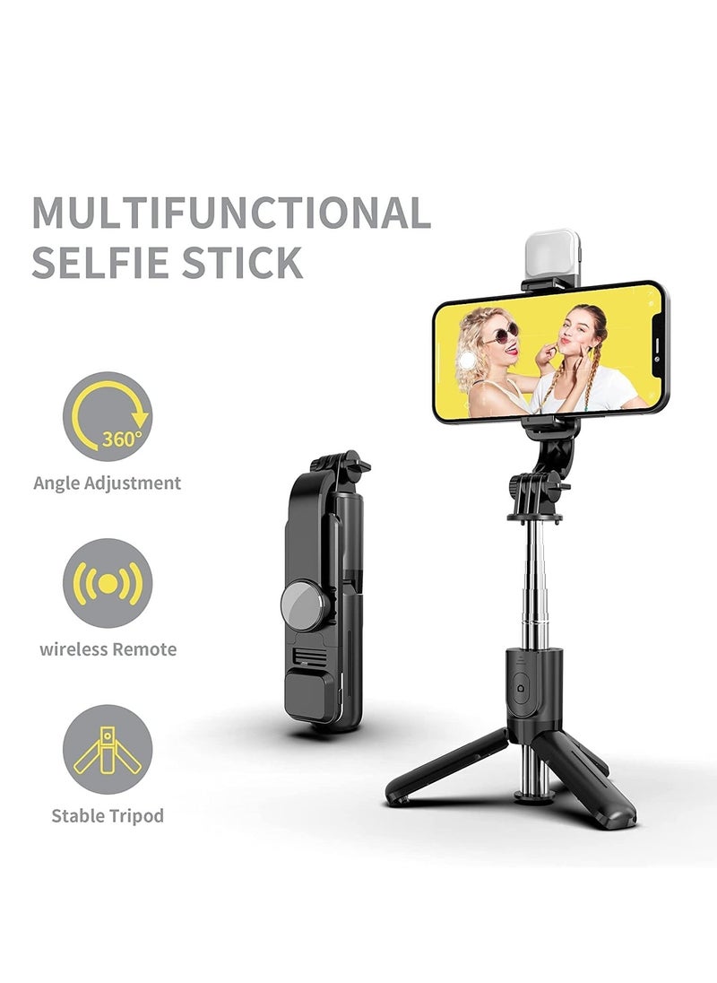 ELTRAZONE - Selfie Stick,Extendable Selfie Stick Tripod，With wireless remote control and fill light，Compact Size & Lightweight with All Cell Phone - Image 1