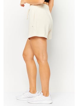 Champion Women Relaxed Fit Outdoor Shorts, Off White  - Image 3