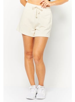Champion Women Relaxed Fit Outdoor Shorts, Off White  - Image 1