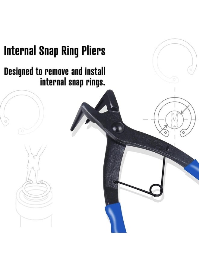 Snap Ring Pliers, Internal Master Cylinder Heavy Duty Precision Spring, for Ring Remover Retaining and Remove Hoses, Gaskets, Trucks Motorcycles Cars  - Image 3