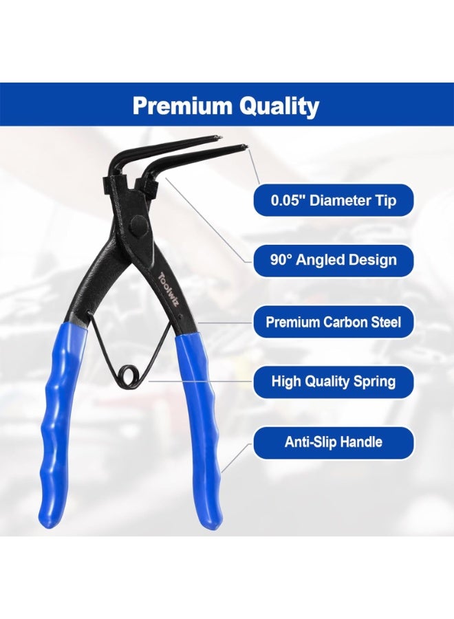 Snap Ring Pliers, Internal Master Cylinder Heavy Duty Precision Spring, for Ring Remover Retaining and Remove Hoses, Gaskets, Trucks Motorcycles Cars  - Image 4