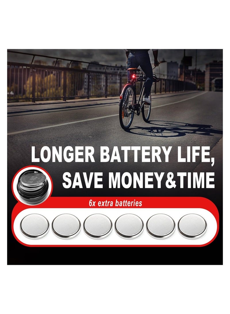 LED Bike Tail Light, 4Pcs Red LED Bicycle Tail Light, Mini Back Safety Bike Lights for Skateboard Kids Scooter MTB Rack, IPX4 Waterproof Taillight, Night Riding Mountain Road Bike Taillight  - Image 5