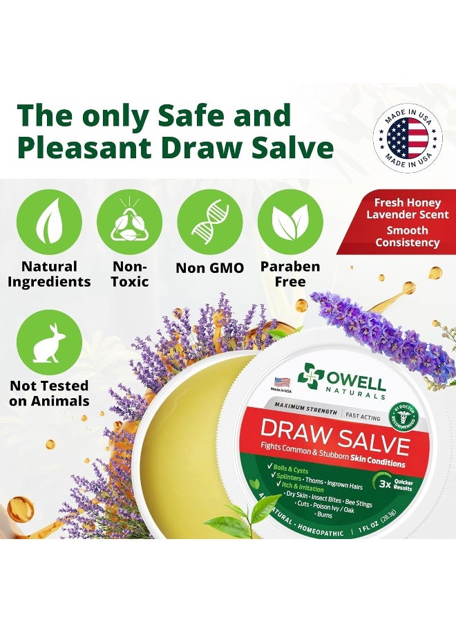 OWELL NATURALS Drawing Salve Ointment 1oz - Image 3