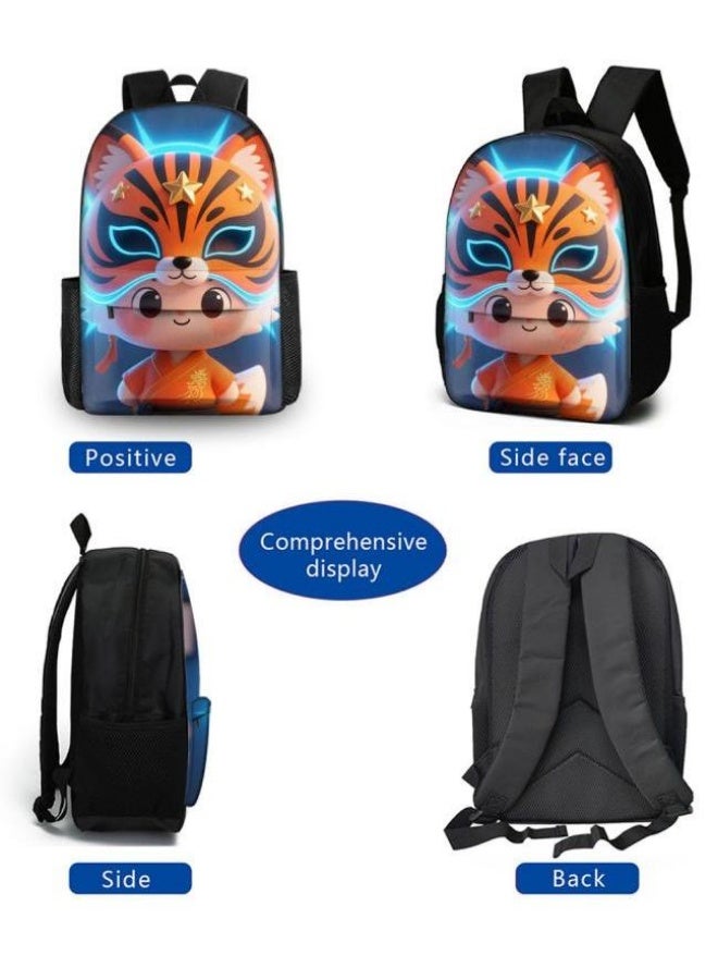 Bright Li Fire Fashion is unlimited! Cartoon bag three-piece set, suitable for a variety of scenes for students and teenagers (available for students, children, friends on outings, mountain climbing, schooling, etc.) - 17 - Image 3