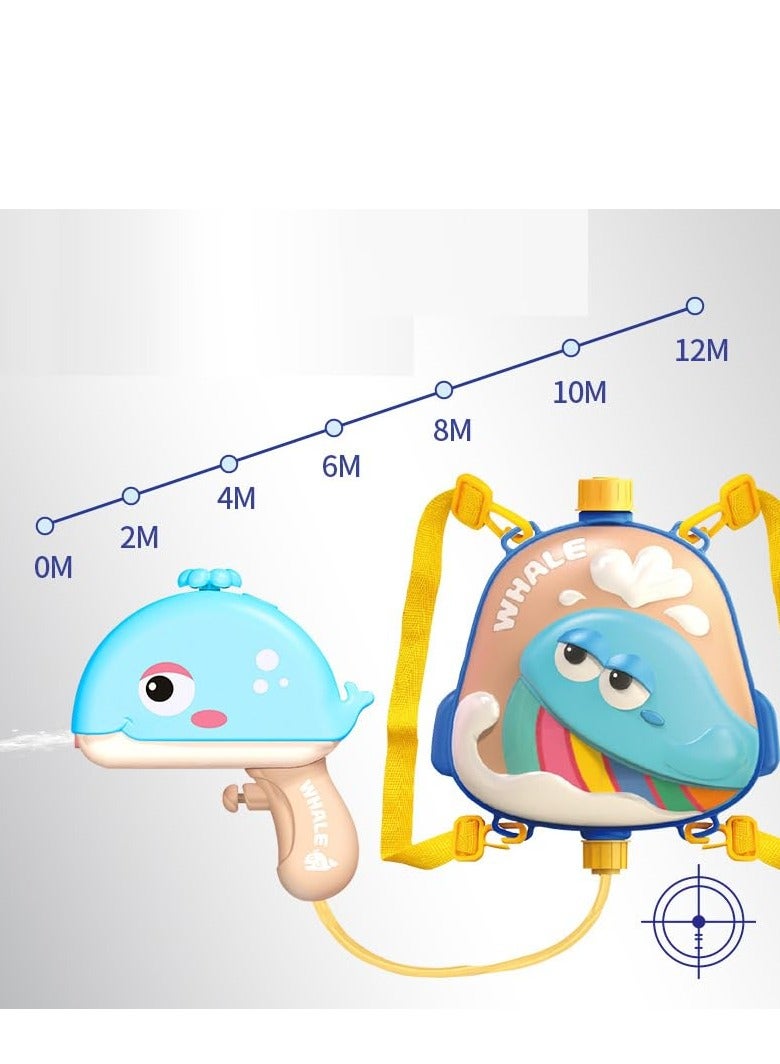 بيبي ألعاب مسدس مياه كهربائية رائعة للبالغين من بايبي للأطفال، مسدس محمول خفيف الوزن مع حقيبة تخزين المياه للأطفال الصغار، ألعاب غلوك مائية للعب في الهواء الطلق لعمر 3 سنوات فما فوق للأولاد والبنات - Image 3