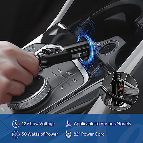 Sealy 12-Volt Heated Car Blanket, Portable Electric Blanket with 3 Heating Levels & 4 Hours Auto Off for Car, Truck, SUV, RV or Camping, Machine Washable, 59" X 43", Charcoal - Image 2