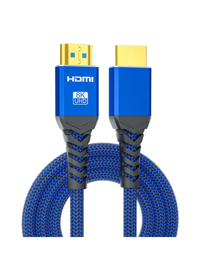 Generic HDMI Cable HD 2.1 Connection 8k Computer TV Monitor 240hz Projector Extended 4k Data-Color:Grey-Line Length:2M  - Image 4