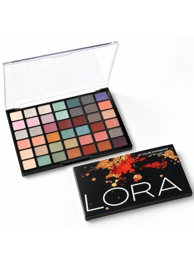 LORA 40 Color Eyeshadow - Image 5