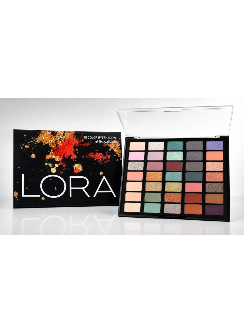 LORA 40 Color Eyeshadow - Image 1