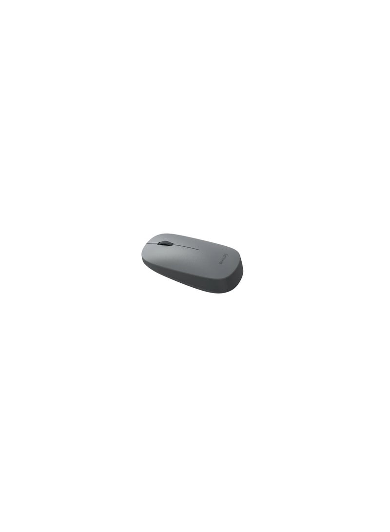 Philips SPK7438 Wireless Mouse, USB, 2.4 GHz/Bluetooth, Optical, Ambidextrous, Silent Buttons, Power Saving Mode, GREY Grey - Image 2