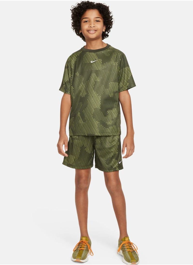 Nike - Youth Dri-Fit Multi Aop T-Shirt - Image 1