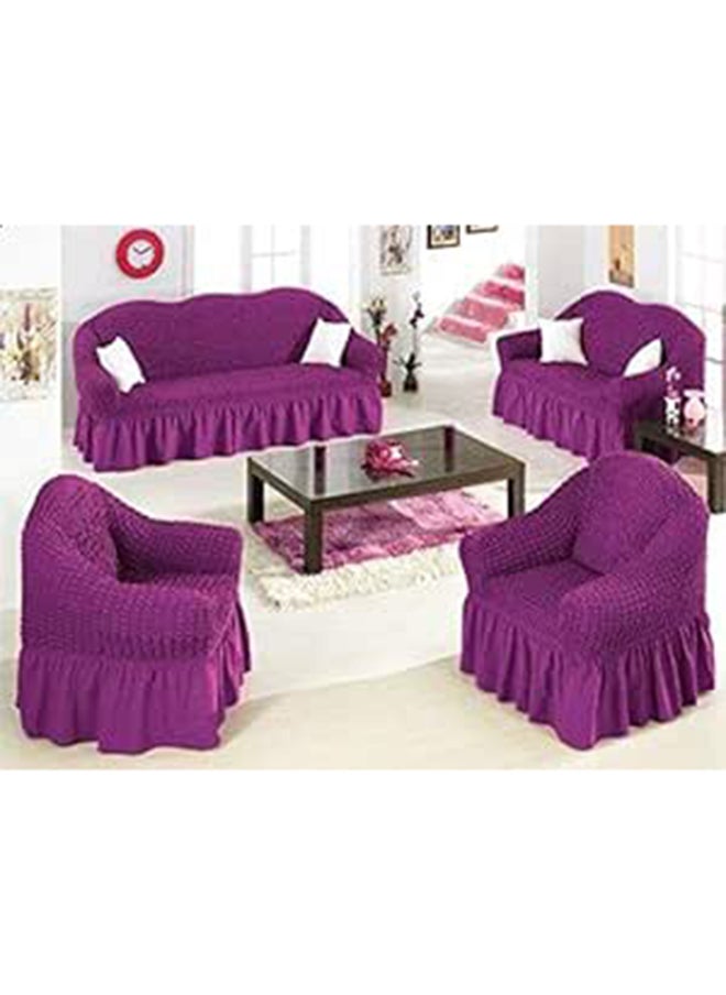 Generic Cotton Sofa Cover -- Purple 