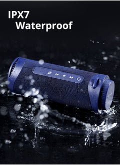 Tronsmart Tronsmart T7 30W Bluetooth Speaker, Portable Wireless Speaker with LED Lights Stereo Sound IPX7, AUX, Micro SD,TF Card (Blue)  - Image 5