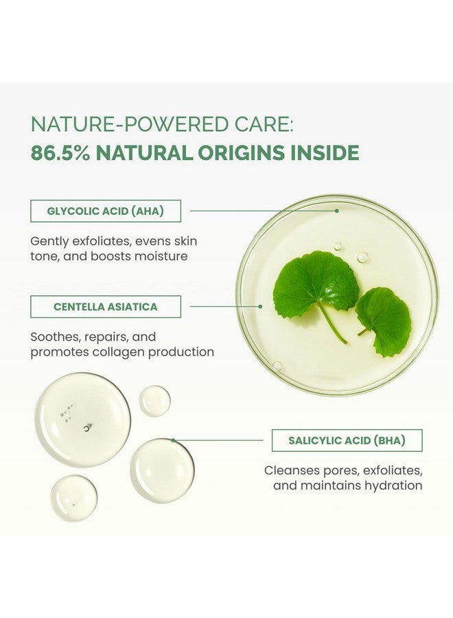 PLANTIFIQUE Korean Glycolic Acid Pads with CICA, 60 Pcs - AHA, BHA, PHA Face Exfoliating Formula for Gentle Skin Renewal - Toner Pads for Cleansing All Skin Types - Refillable Container - Image 4