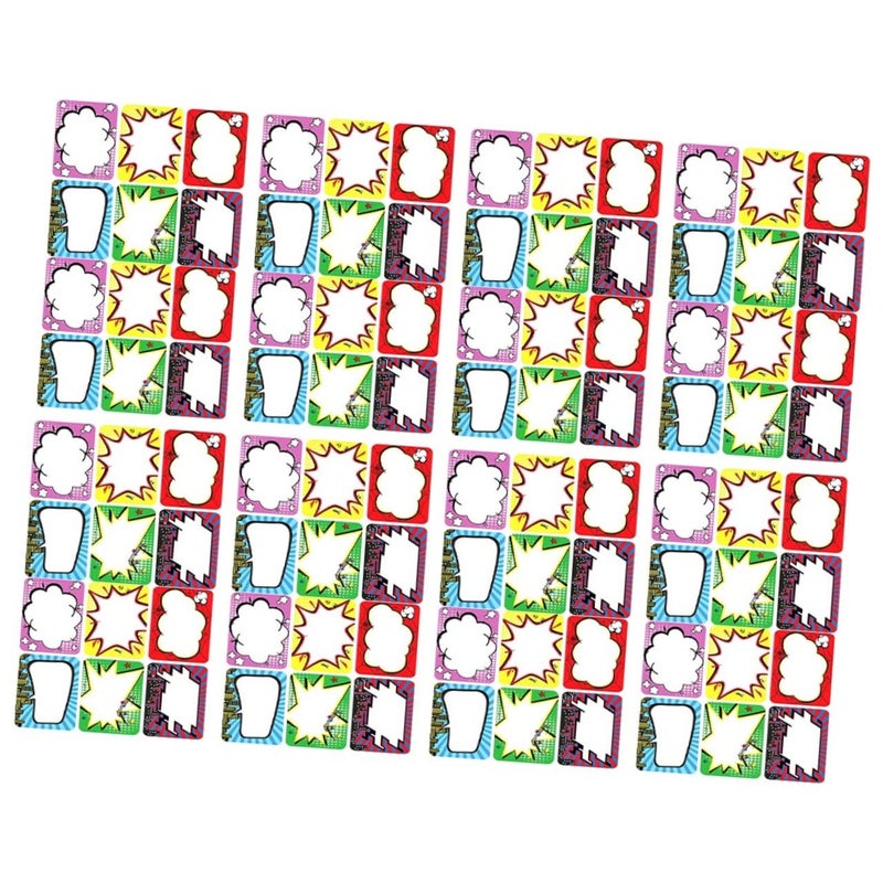 Removable Name Tag Stickers 10 Sheets Fun Patterns for School Office Home Organization - Image 2