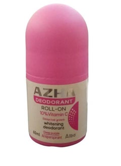 AZHA Deodorant Roll-On 10% Vitamin C Protection 48 Hours Delays Hair Growth Whitening 60ml  - Image 1