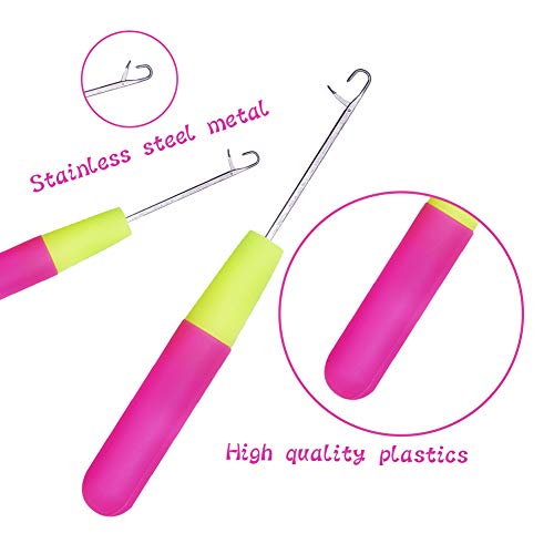 ZMAAGG 5 Pcs Latch Hook, Latch Hook Tool,Latch Hook Kits for Adults, Latch Hook Crochet Needle for Carpet Making - Image 4