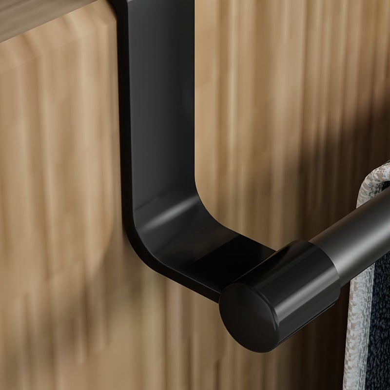 White Towel Holder for Cabinet Door Kitchen Storage Hook - Image 4