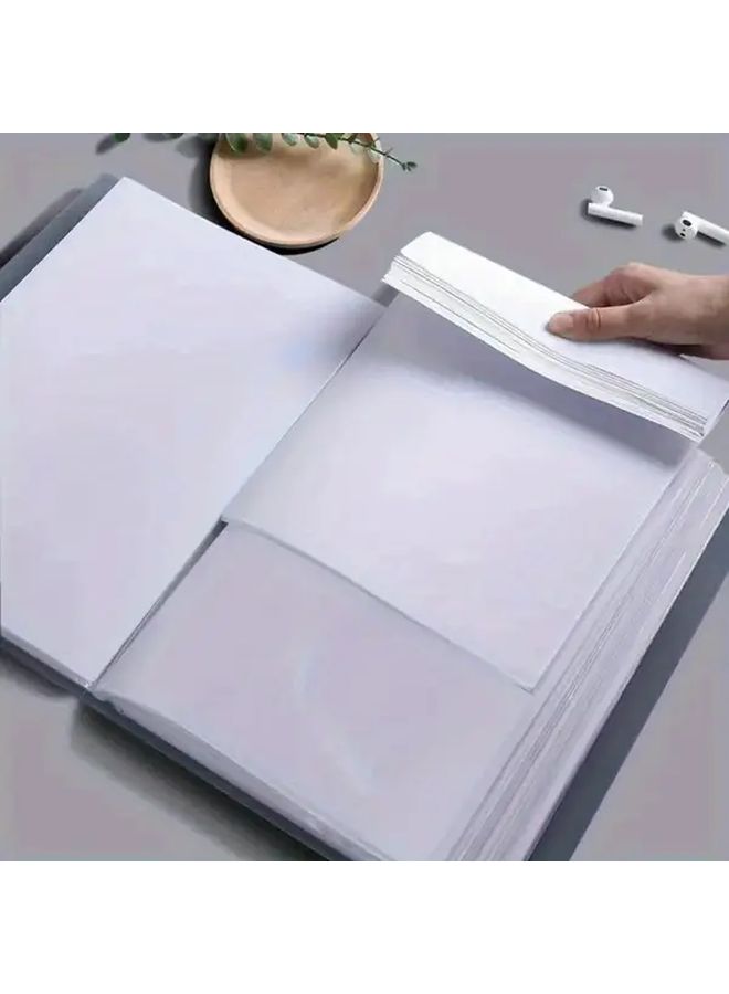 Pink Purple A4 Folder With 80 Plastic Pockets Durable Portable Organizer - Image 5