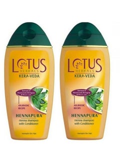 LOTUS HERBALS Keraveda Henna Shampoo With Conditioner 200Ml (Pack Of 2)  - Image 1