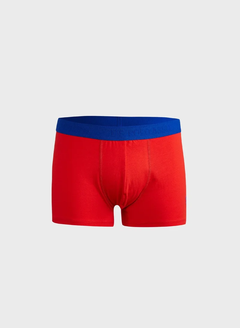 U.S. Polo Assn. 3 Pack Logo Print Trunks