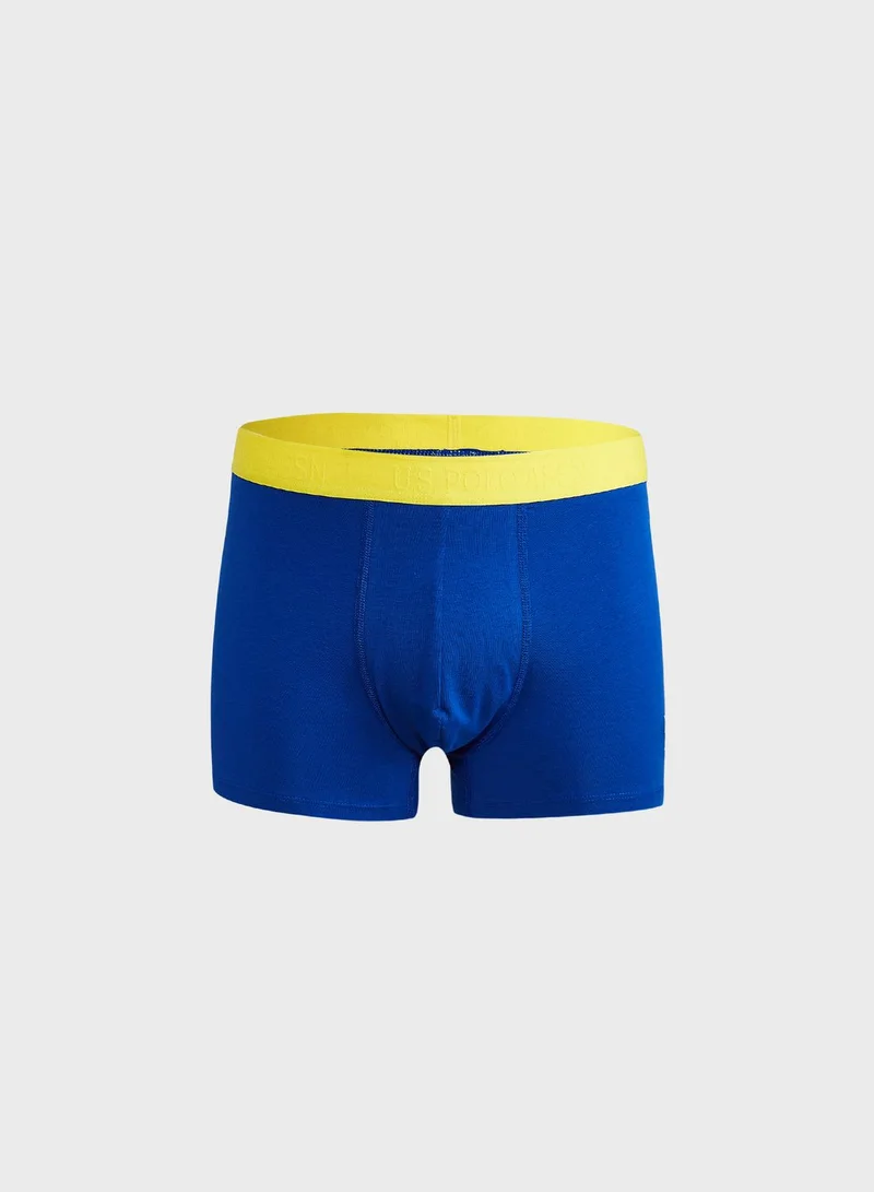 U.S. Polo Assn. 3 Pack Logo Print Trunks