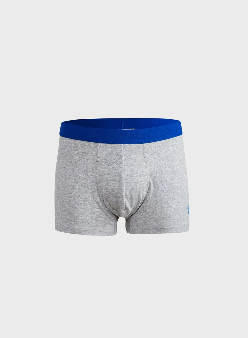U.S. Polo Assn. 3 Pack Logo Print Trunks