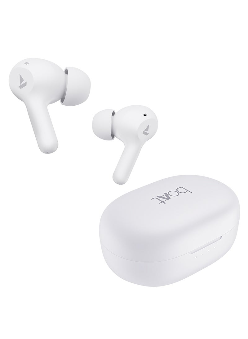 boAt Airdopes 71 Tws Earbuds With 40 Hours Playtime, Dual Mics With Enx, Asap  Charge, Iwp, Beast Mode With 50 Ms Low Latency, Ipx4 & Pocketable Id Frost White - Image 1