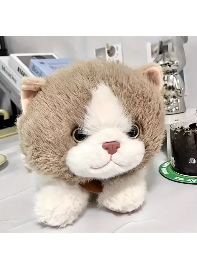 White 25cm Anime Plush Kitten Doll Soft Realistic Cat Toy Gift For Collectors - Image 2