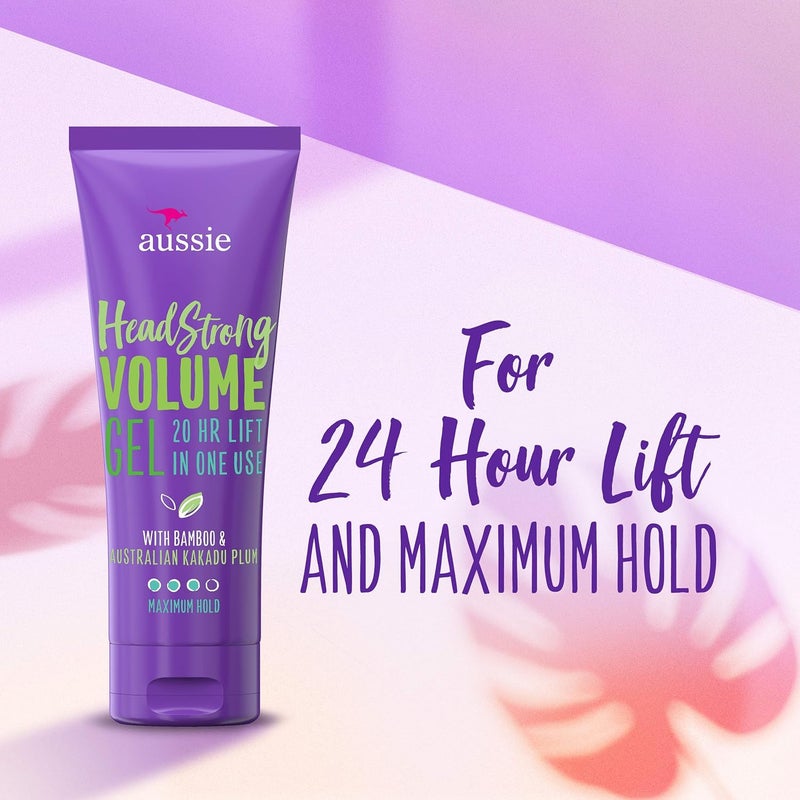 Aussie Headstrong Volume Gel - Volumizing Hair Gel with Bamboo & Australian Kakadu Plum, 7 oz - Image 4