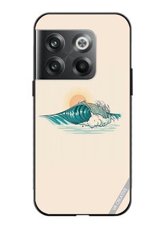 Protective Case Cover For OnePlus Ace Pro Waves Design Multicolour