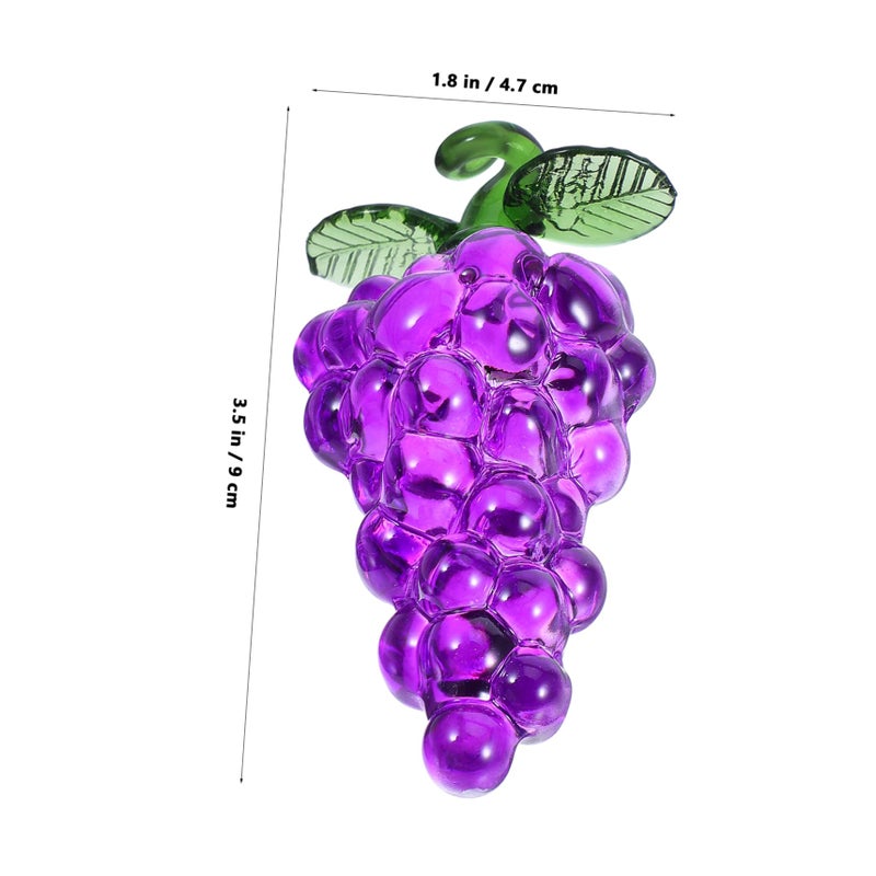 Lifelike Artificial Crystal Grape Decor Realistic Tabletop Centerpiece Red Purple Green - Image 3