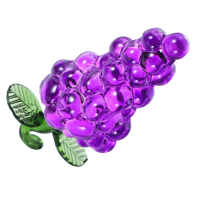 Lifelike Artificial Crystal Grape Decor Realistic Tabletop Centerpiece Red Purple Green - Image 2