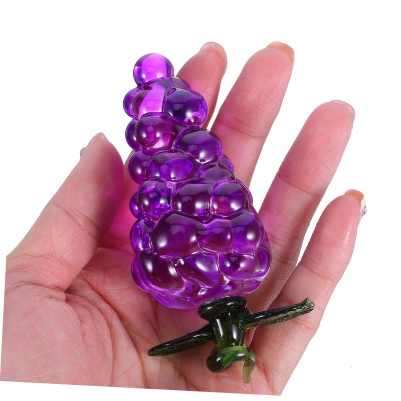 Lifelike Artificial Crystal Grape Decor Realistic Tabletop Centerpiece Red Purple Green - Image 4