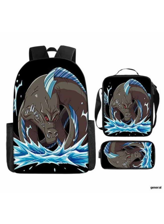 عام أحدث نموذج عالمي من الكرتون طباعة ثلاثة قطعة حقيبة مجموعة ( الطلاب ، الأطفال ، الأصدقاء ، نزهة ، تسلق الجبال ، الخ . ) - Image 1